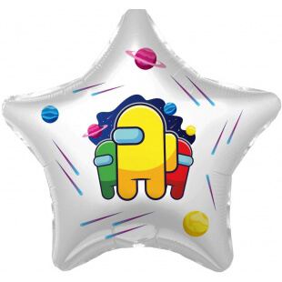 Фольгированная звезда 46 см, Амонг Ас