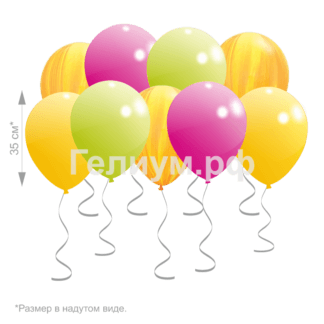 Шары под потолок Мимоза 15 шт