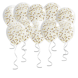 Шары под потолок Золотые конфетти