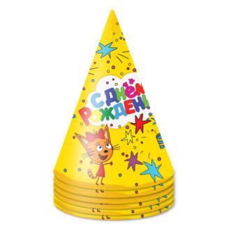 Колпаки Три кота, 6 шт