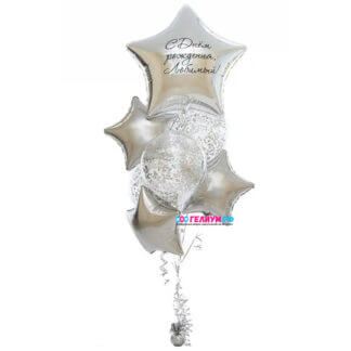 Воздушные шары Серебро