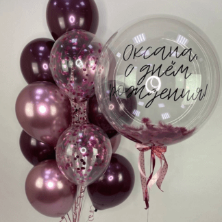 Композиция шаров Винный