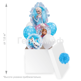 Коробка с шарами Холодное сердце