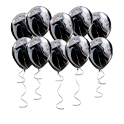 Шары под потолок «Чёрный Агат» 10 шт.