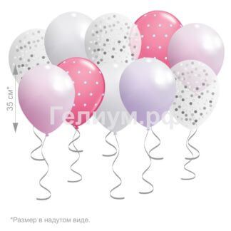 Шары под потолок «Мила» 10 шт.