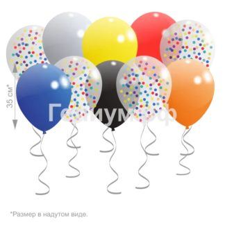 Шары под потолок «Ура» 10 шт.