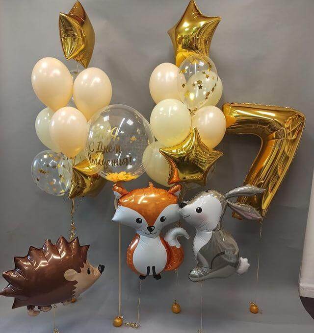 Набор шаров лесные зверята