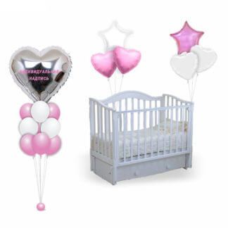 Воздушные шары на выписку из роддома