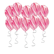 Шары под потолок «Розовый Агат» 10 шт.