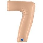 Цифра 7, сатин Nude 102 см