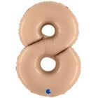 Цифра 8, сатин Nude 102 см