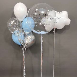 Набор шаров на выписку из роддома
