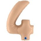 Цифра 4, сатин Nude 102 см