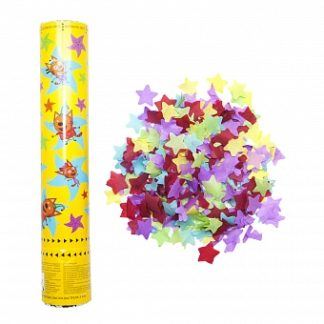 Пневмохлопушка Три кота, конфетти тишью, звёзды, 30 см