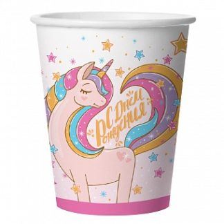 Стаканы Волшебный единорог, 6 шт