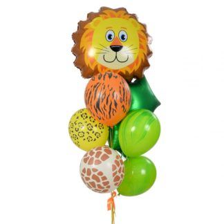 Фонтан гелиевых шаров Лёва