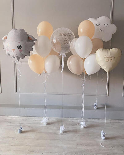 Шары на выписку из роддома Нежность