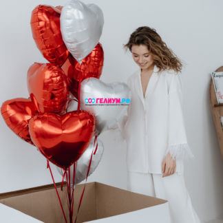 Коробка сюрприз с воздушными шарами