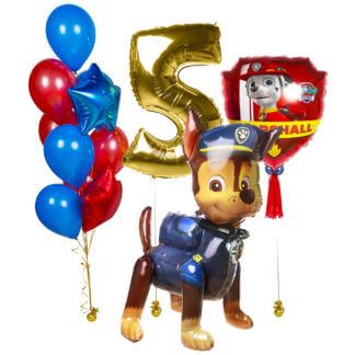 Набор воздушных шаров щенячий патруль с цифрой
