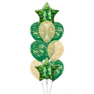 Фонтан воздушных шаров на 23 февраля