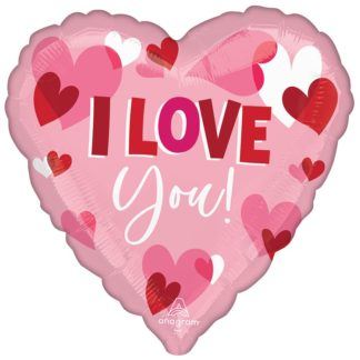 Шар большое сердце красно-розовое 81 см
