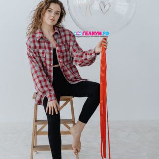 Воздушный шар баблс с надписью