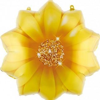 Шар цветок, жёлтый, 46 см