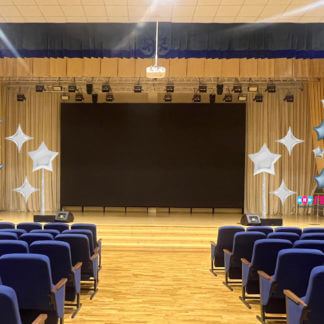 Оформления зала шарами на выпускной