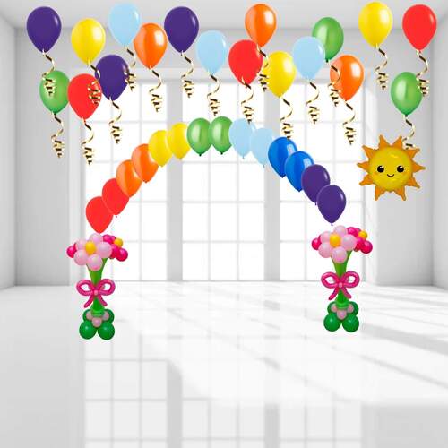 Оформление воздушными шарами в детский сад (под ключ)