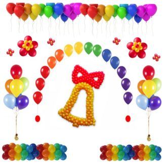 Набор шаров разноцветных шаров в садик (под ключ)