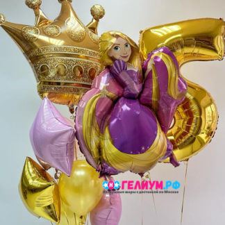 Набор воздушных шаров для девочки на 5 лет