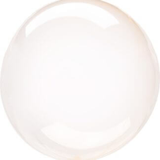 Шар 3D Deco Bubble 46 см, оранжевый, кристалл