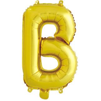 Мини буква В, 41 см, золото