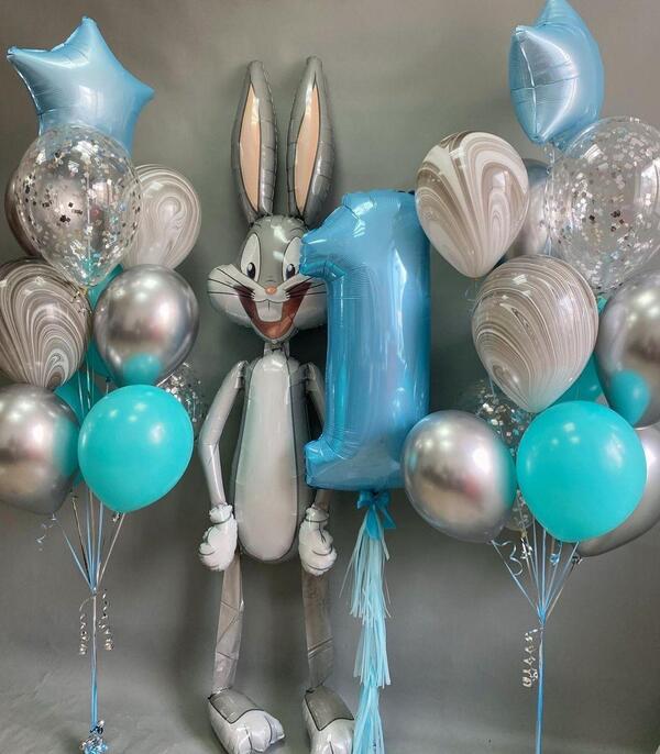 Воздушные шары на годик мальчику