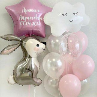 Набор шаров на выписку из роддома девочки