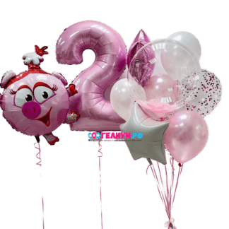 Шары на день рождения смешарики нюша