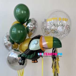 Набор шаров с гелием Тукан