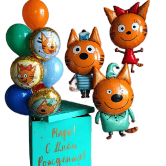Набор шаров на день рождения Три кота