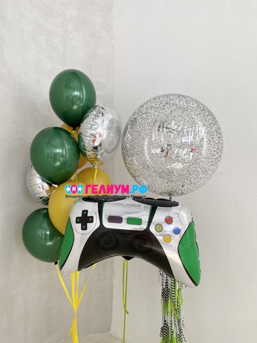 Шары для мальчика на 5 лет с большим шаром с именем