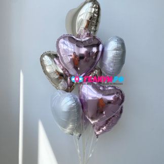 Фонтан из 10 шаров сердца