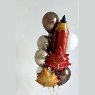 Фонтан шаров на 1 сентября,листья