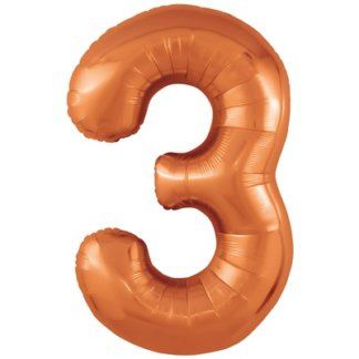 Цифра 3 Оранжевая, 102 см