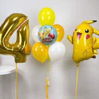 Набор воздушных шаров с гелием Пикачу