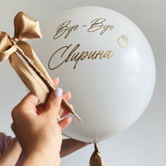 Большой шар на девичник с фамилией