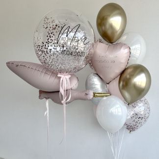 Шары на выписку из роддома аист для девочки