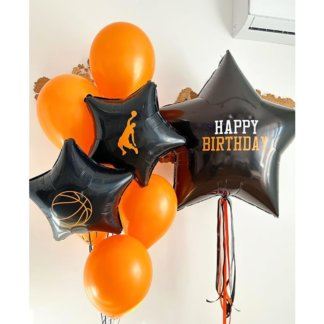 Набор шаров с гелием баскетболисту