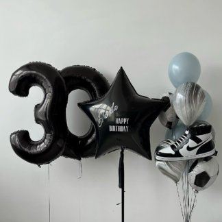 Шары с гелием на 30 лет для мужчины