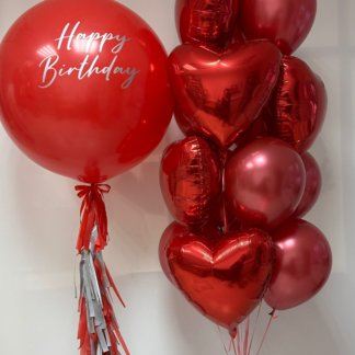 Набор шаров красных с большим шаром
