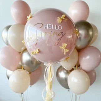 Гелиевые шары фонтаны с большим шаром