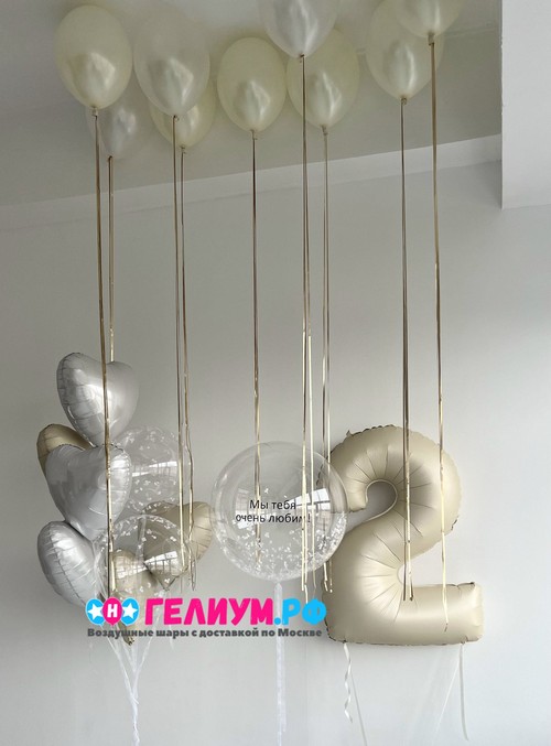 Набор шаров на 2 года девочке